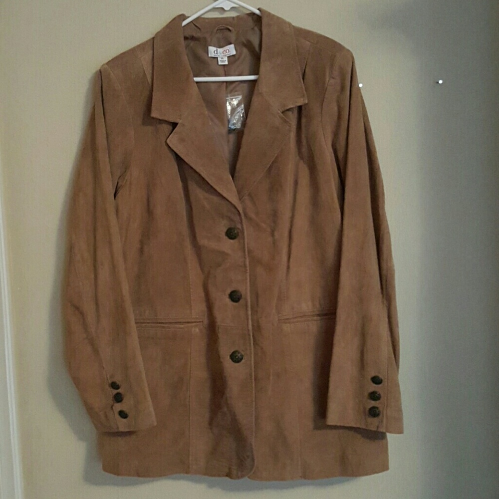 Denim & Co leather jacket